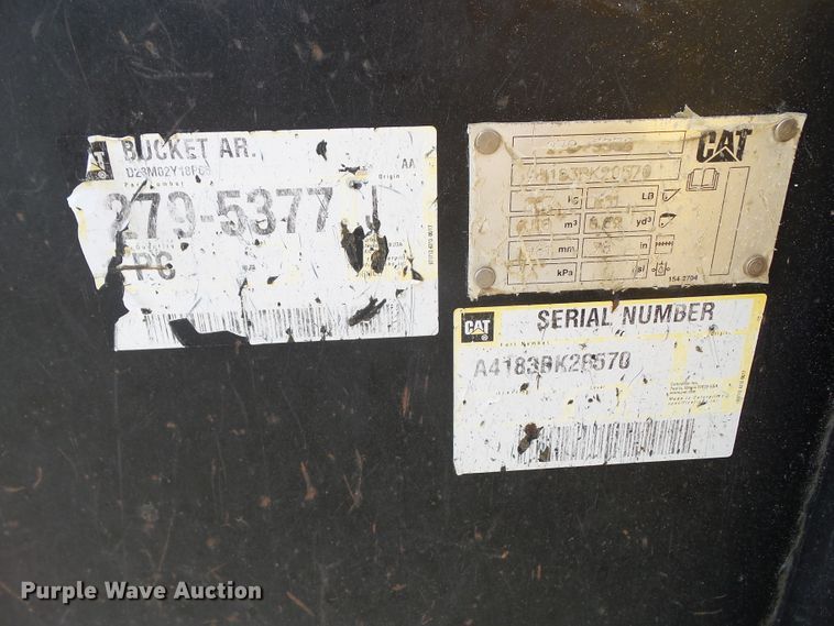 image for item DF0867 2013 Caterpillar 299D  tracked skid steer loader