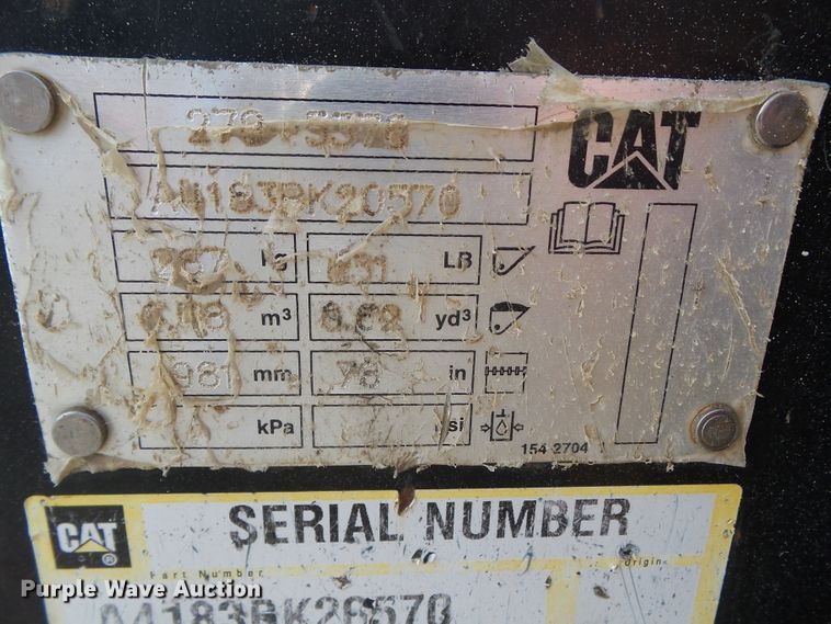 image for item DF0867 2013 Caterpillar 299D  tracked skid steer loader