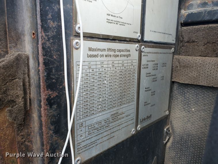 image for item DF7522 1998 Link Belt HSP-8028S  crane