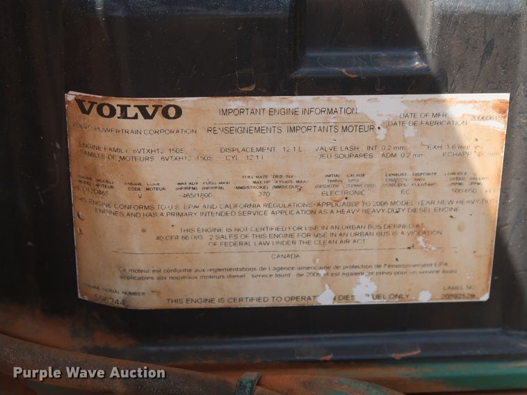 image for item DH0932 2007 Volvo VHD  dump truck