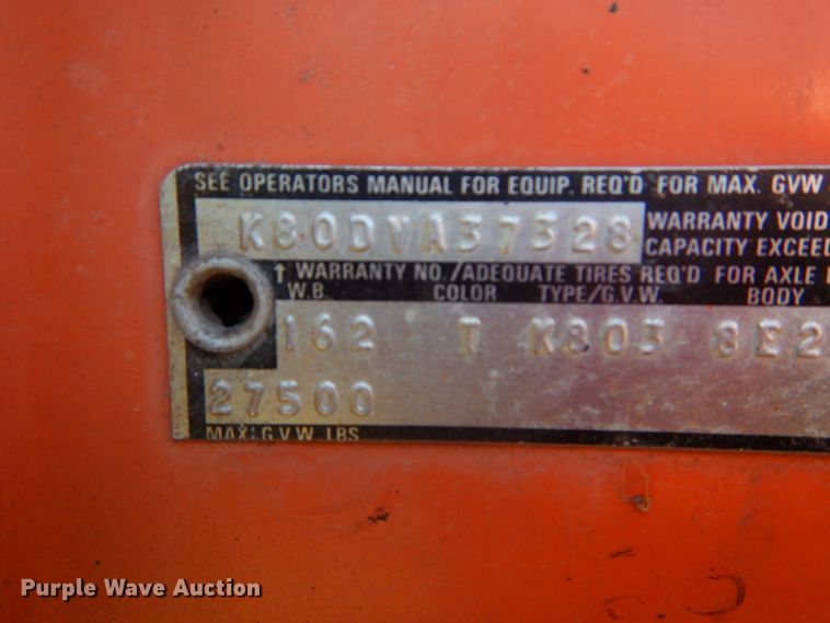 image for item DH5143 1976 Ford 8000  dump truck