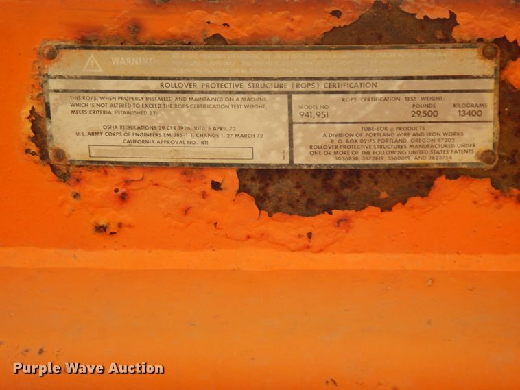 image for item DH6525 1976 Caterpillar 941B  track loader