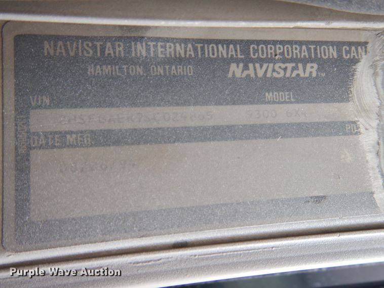 image for item DH6567 1995 International 9300  dump truck