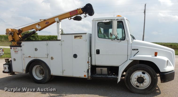 image for item DH6571 1998 Freightliner FL60  utility truck with crane