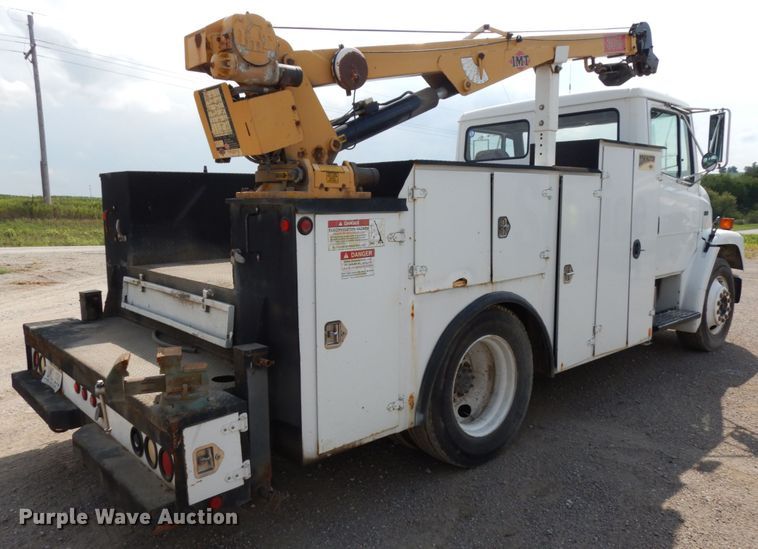 image for item DH6571 1998 Freightliner FL60  utility truck with crane