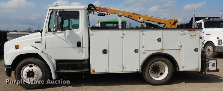 image for item DH6571 1998 Freightliner FL60  utility truck with crane