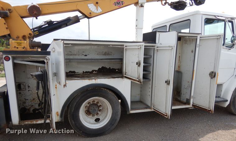 image for item DH6571 1998 Freightliner FL60  utility truck with crane