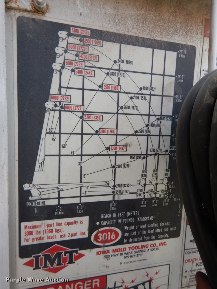 image for item DH6571 1998 Freightliner FL60  utility truck with crane