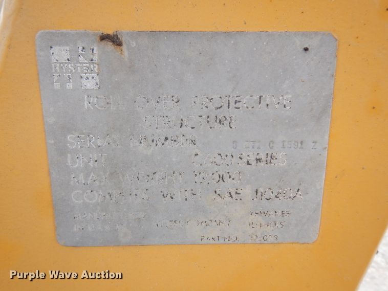 image for item DJ4352 Hyster C612B  vibratory single drum roller