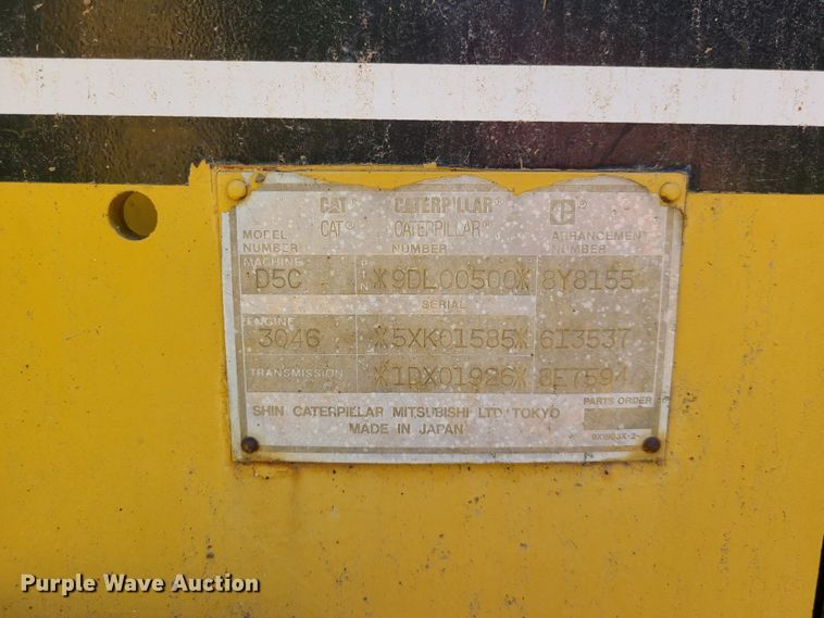 image for item EL9911 1994 Caterpillar D5C  dozer