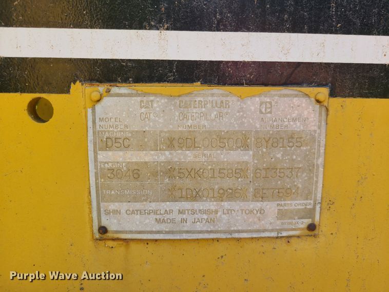 image for item EL9911 1994 Caterpillar D5C  dozer