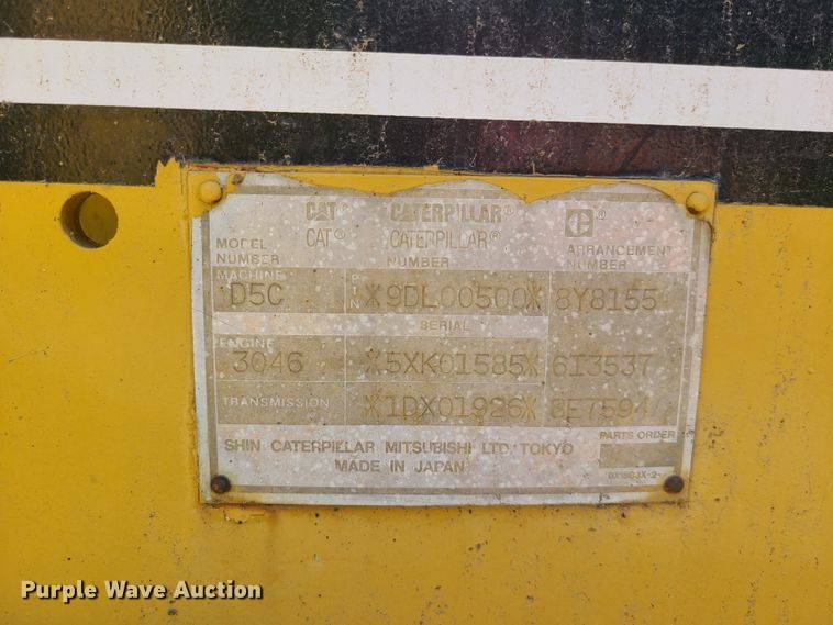 image for item EL9911 1994 Caterpillar D5C  dozer