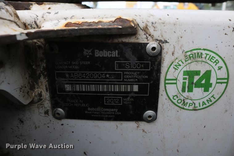 image for item EP9668 2012 Bobcat S100  skid steer loader