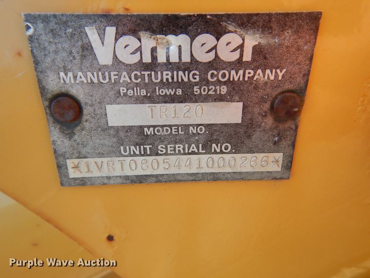 image for item FK9410 2004 Vermeer V120  trencher