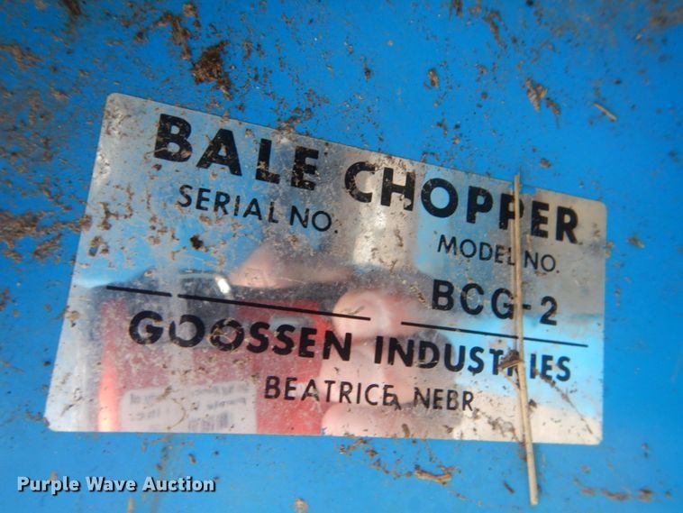 image for item FK9496 Goosen BCG-2 bale chopper