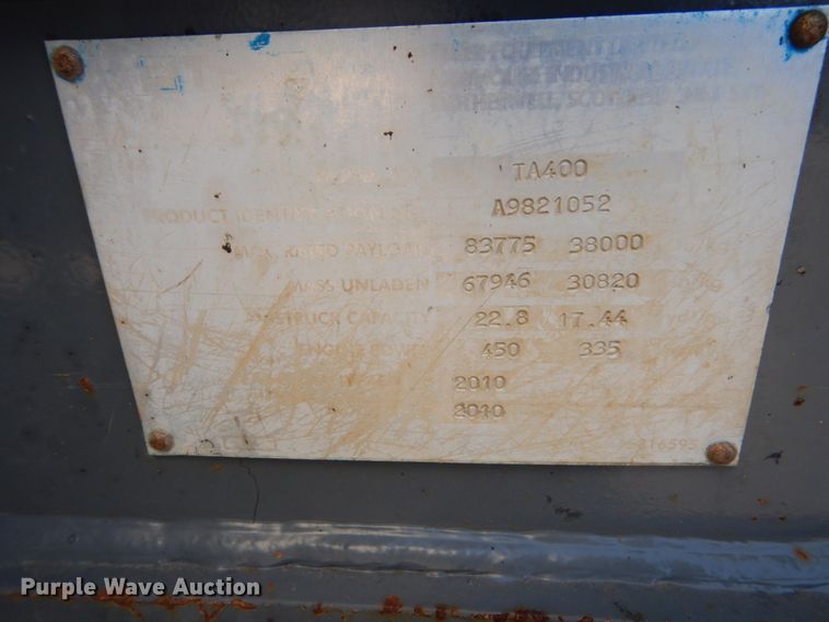 image for item FT9036 2010 Terex TA400  haul truck