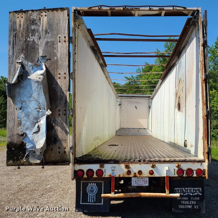 image for item GP9222 1988 Wilkens OK2LA56VCFY walking floor trailer