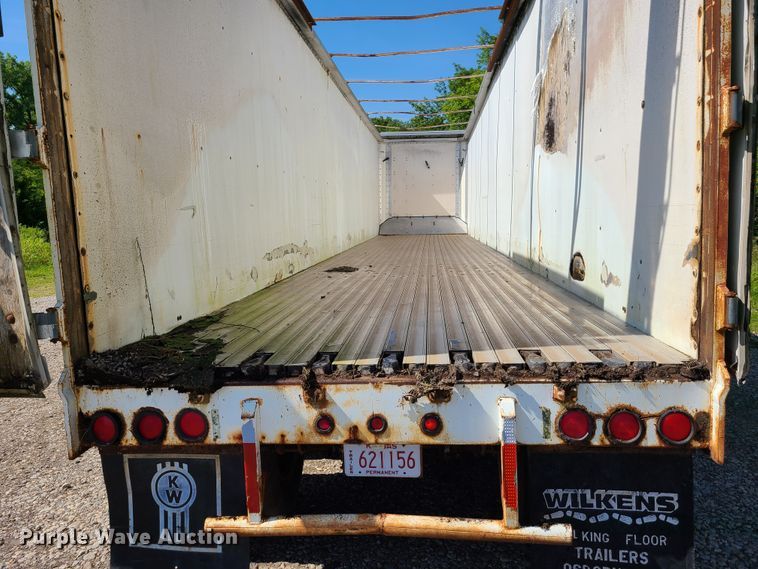 image for item GP9222 1988 Wilkens OK2LA56VCFY walking floor trailer