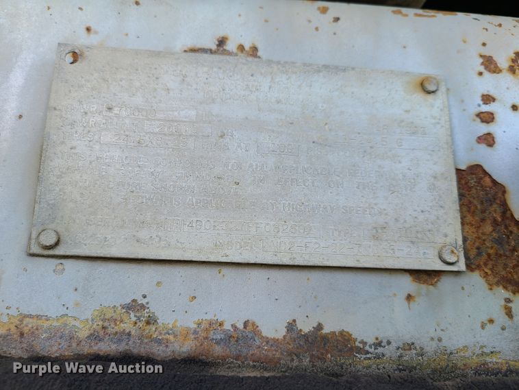 image for item GP9224 1985 Fruehauf ND2-F2-22-T end dump trailer