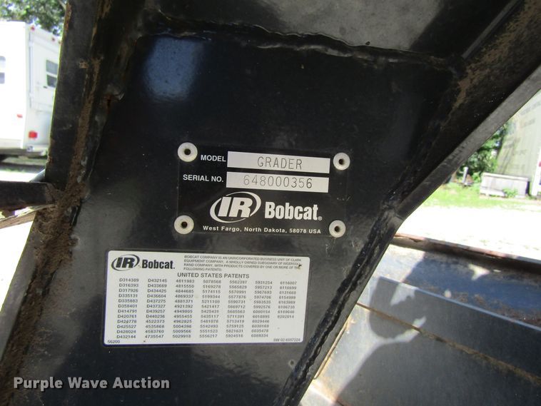 image for item GQ9074 Bobcat Grader skid steer grader