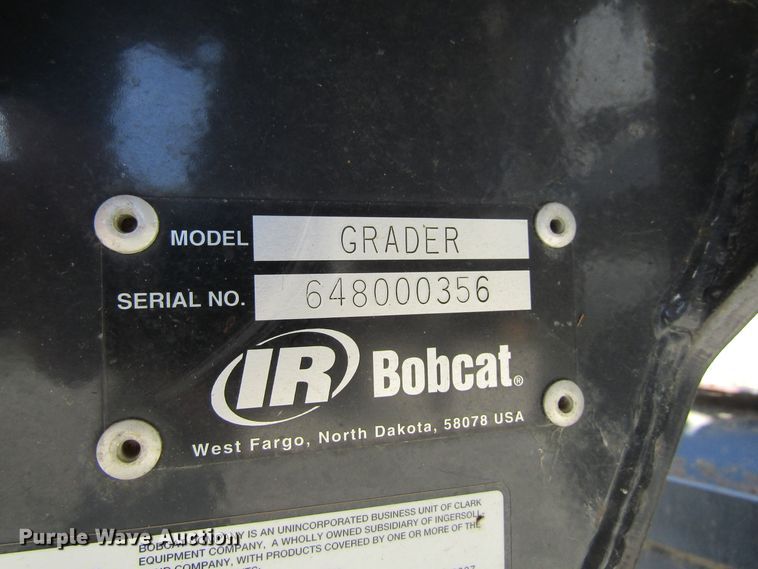 image for item GQ9074 Bobcat Grader skid steer grader