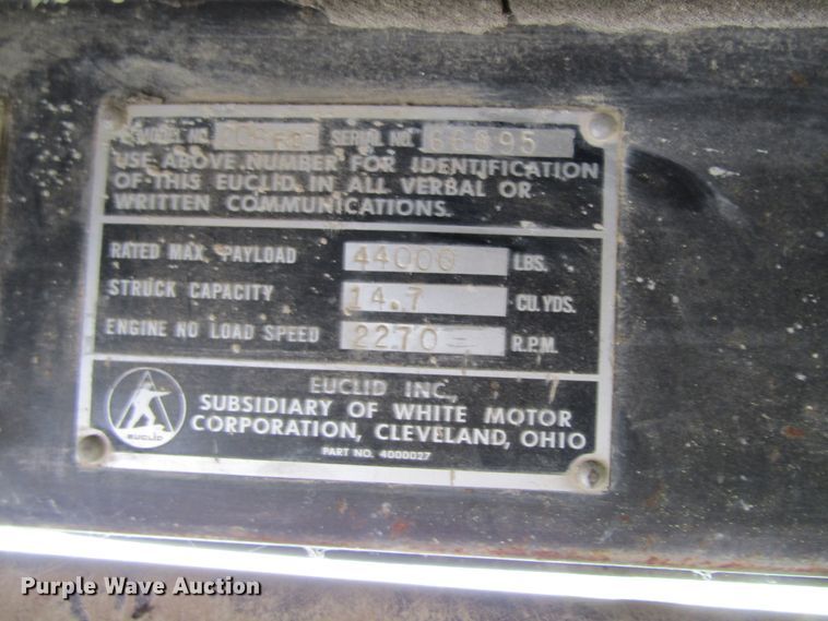 image for item GQ9083 1979 Euclid R22-208FD  haul truck