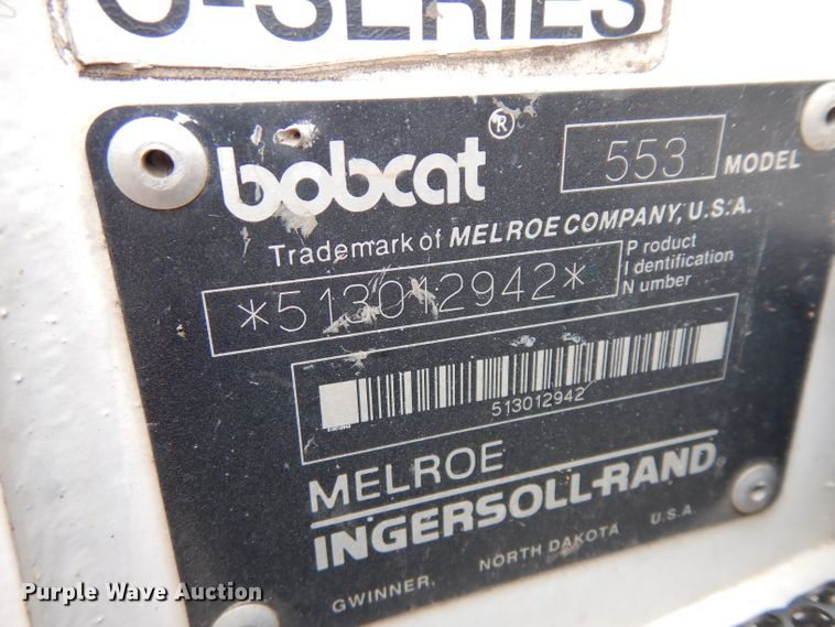 image for item HA9391 Bobcat 553  skid steer loader