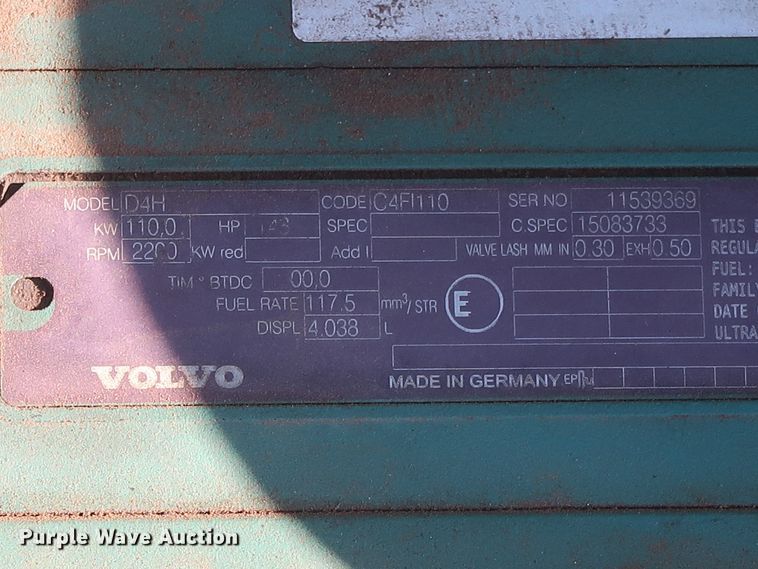 image for item HT9657 2014 Volvo DD120B  double drum vibratory roller