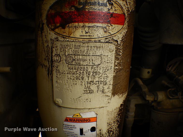 image for item DI0303 2003 Ingersoll Rand P185WJD  air compressor