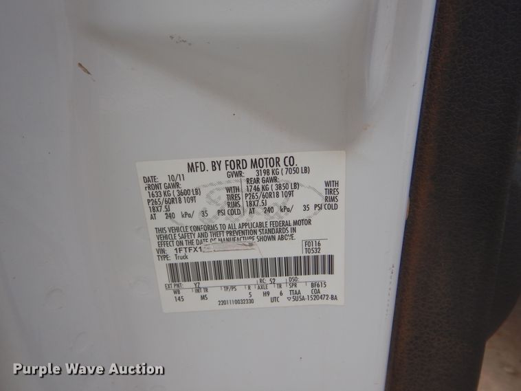 image for item DI0305 2014 Ford F150  SuperCab pickup truck