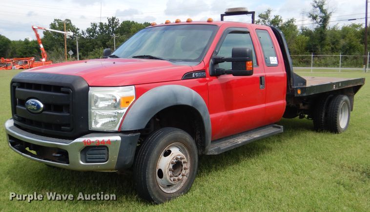 image for item DI0306 2012 Ford F550 Super Duty SuperCab flatbed truck