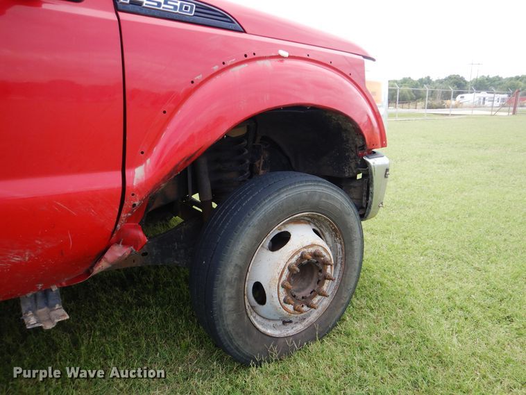 image for item DI0306 2012 Ford F550 Super Duty SuperCab flatbed truck