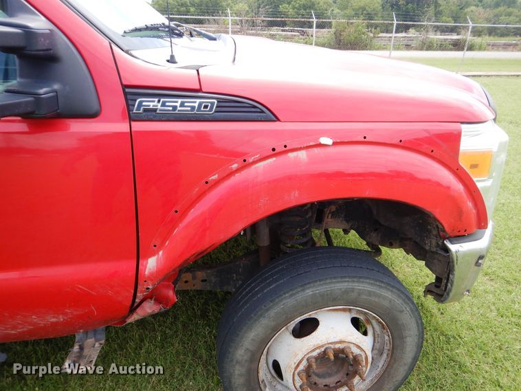 image for item DI0306 2012 Ford F550 Super Duty SuperCab flatbed truck