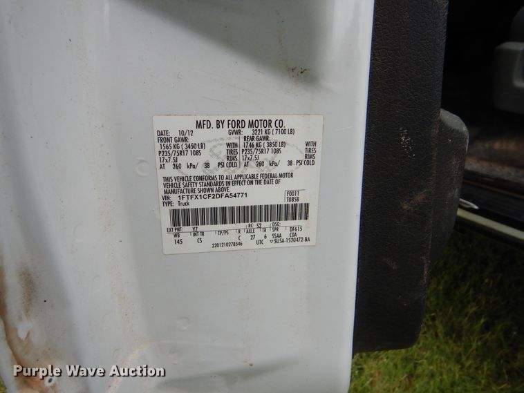 image for item DI0311 2013 Ford F150  SuperCab pickup truck