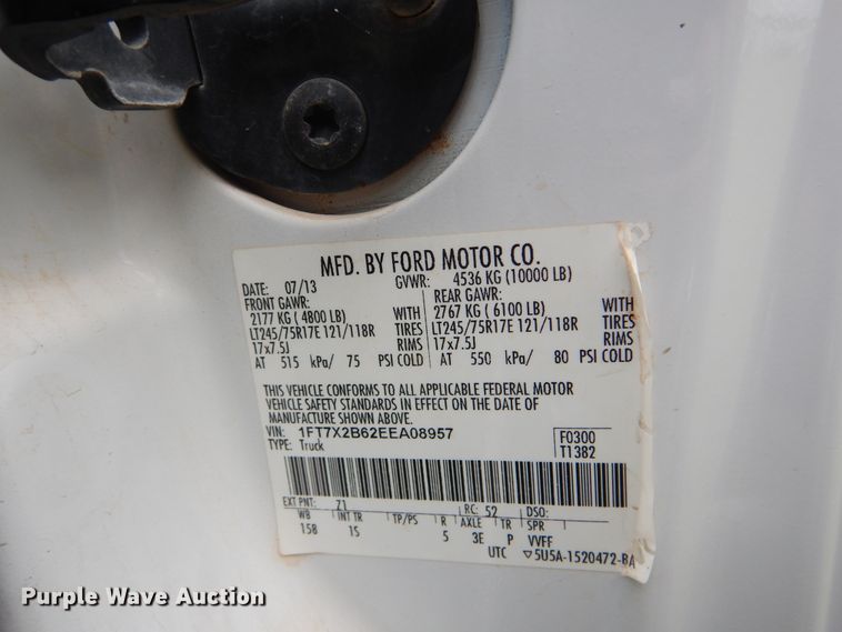 image for item DI0312 2014 Ford F250 Super Duty  SuperCab pickup truck