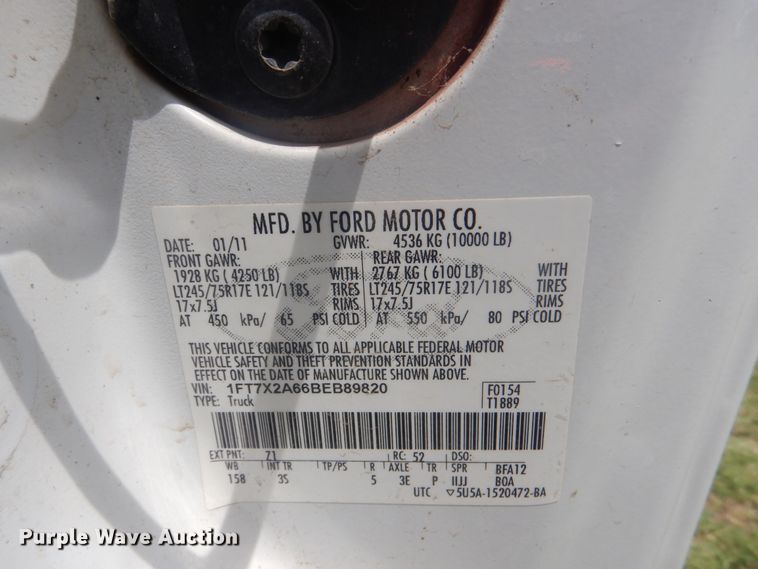 image for item DI0319 2011 Ford F250 Super Duty  SuperCab pickup truck