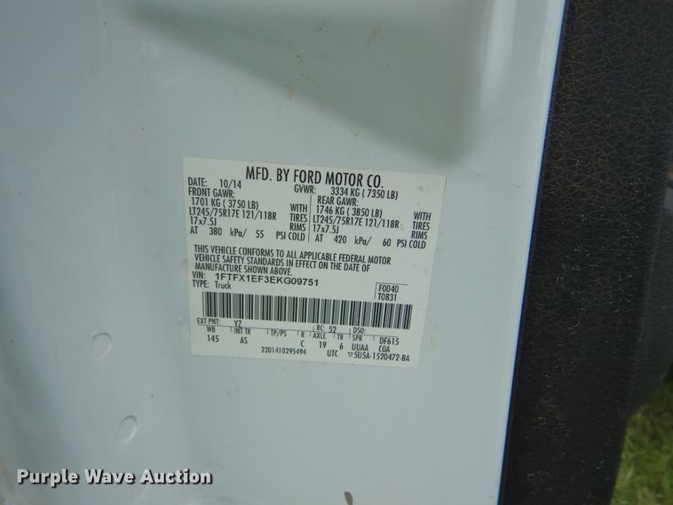 image for item DI0334 2014 Ford F150  SuperCab pickup truck