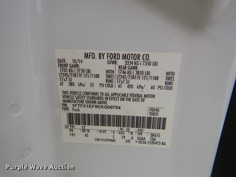 image for item DI0369 2014 Ford F150 XL  SuperCab pickup truck