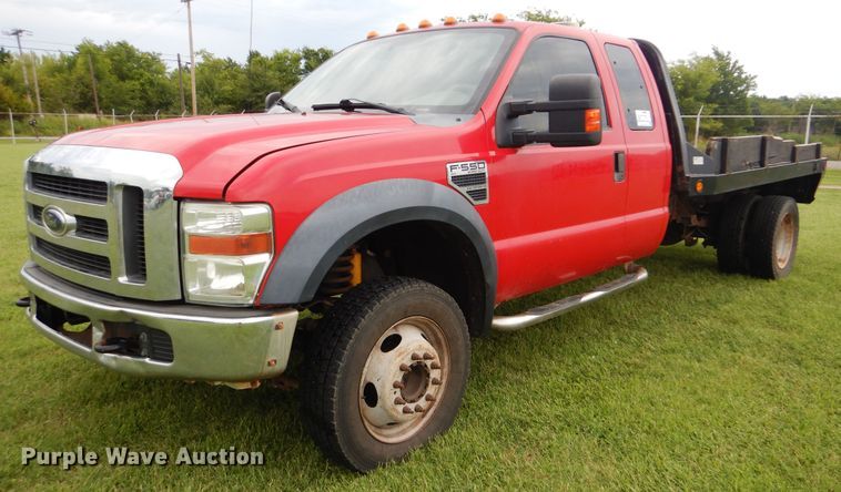 image for item DI0370 2010 Ford F550 Super Duty  SuperCab flatbed truck
