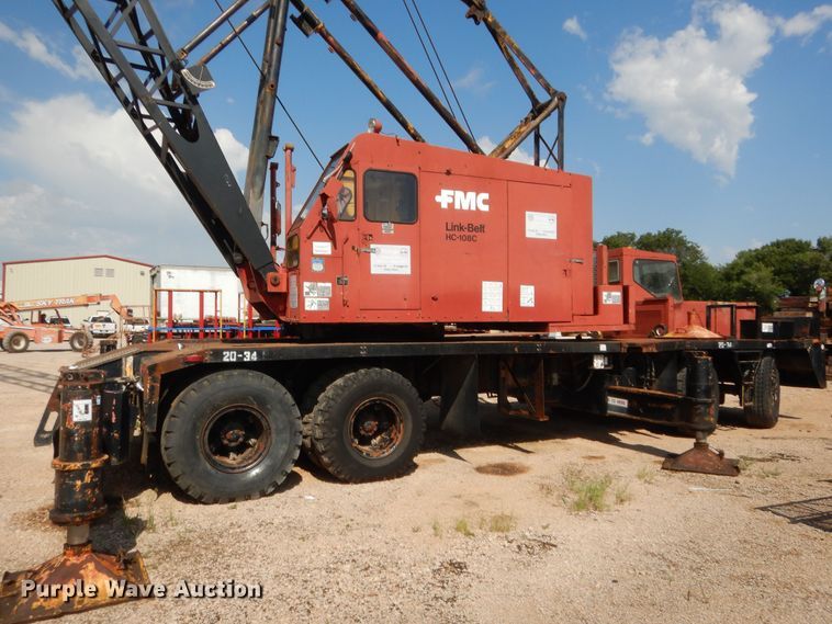 image for item HB9373 1997 FMC Link Belt HC-108C  truck crane