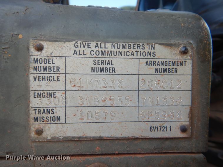 image for item HJ9892 1980 Caterpillar 12G  motor grader