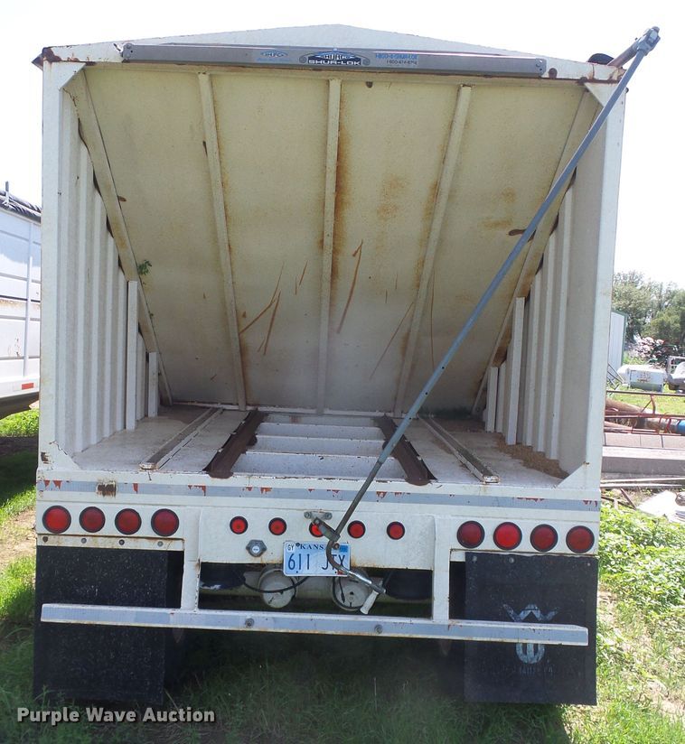 image for item DD0392 1999 shop built single hopper bottom grain trailer