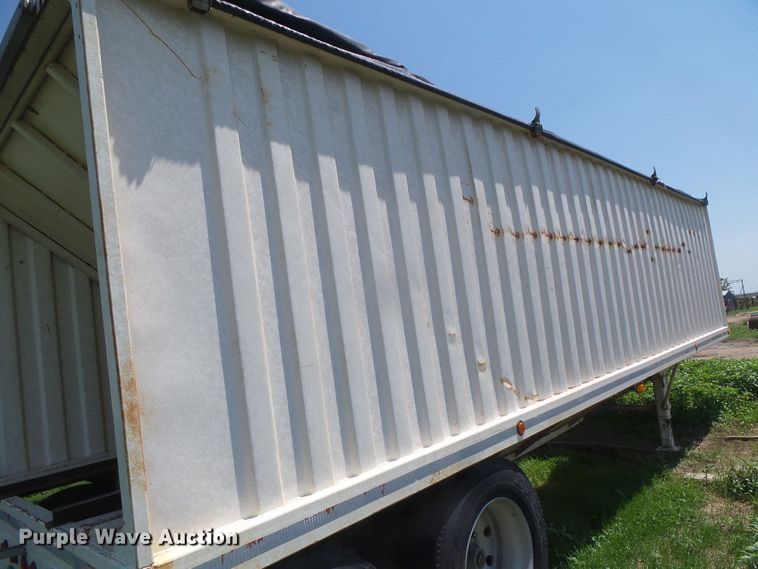 image for item DD0392 1999 shop built single hopper bottom grain trailer
