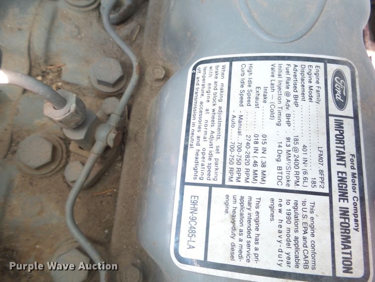 image for item DX9234 1990 Ford F800F  grain truck