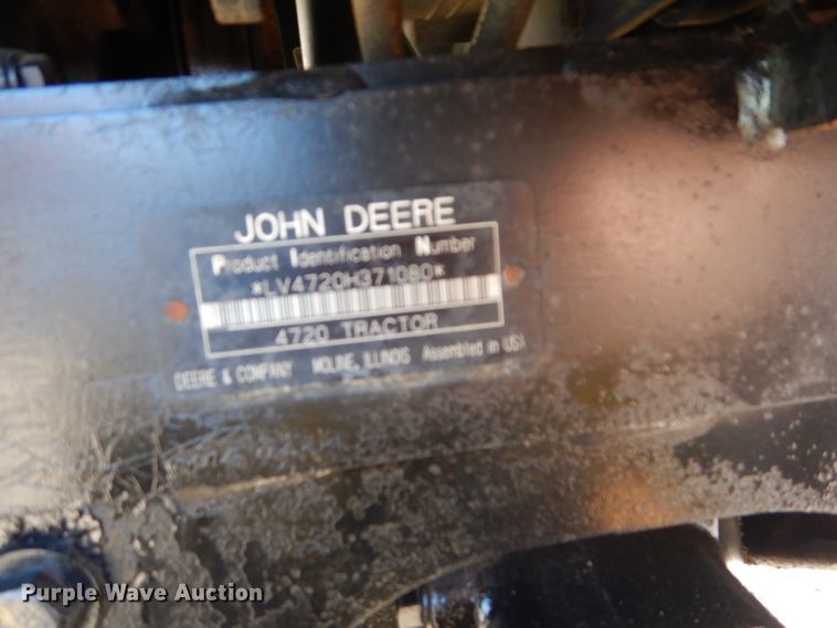 image for item FY9170 2008 John Deere 4720  MFWD tractor