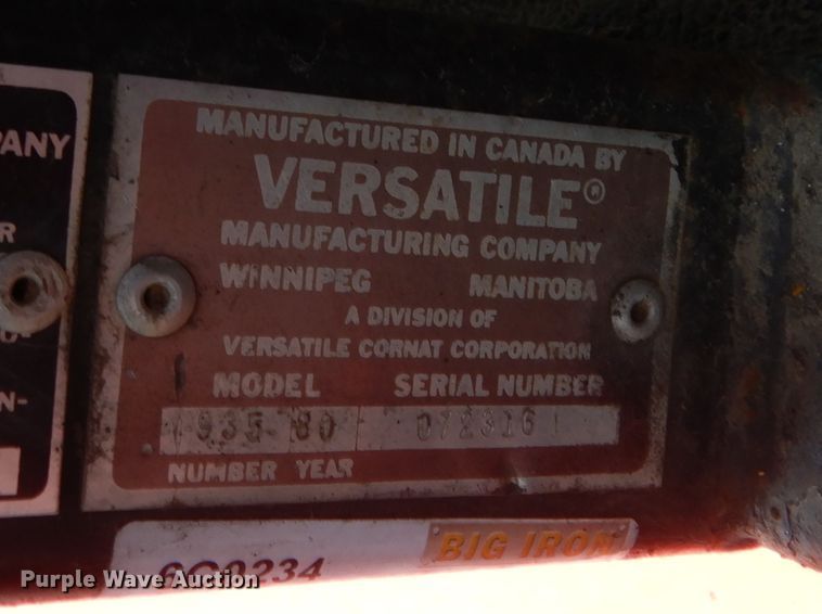 image for item HB9376 1980 Versatile 935  4WD tractor