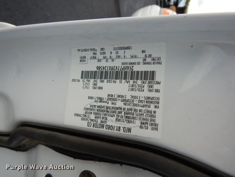 image for item DJ4371 2009 Ford Crown Victoria Police Interceptor