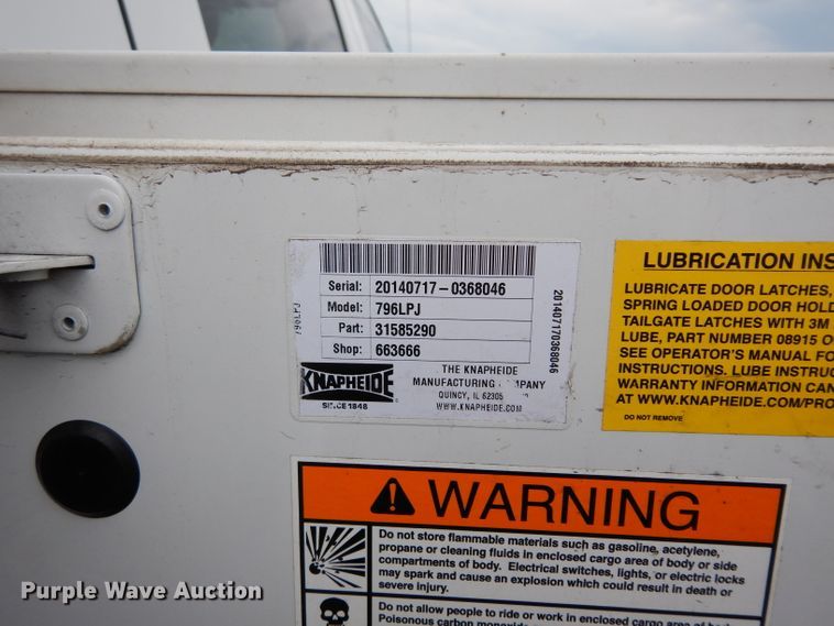 image for item DJ4385 2015 Ford F250 Super Duty  Crew Cab utility bed pickup truck