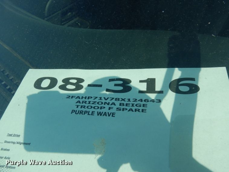 image for item DJ4388 2008 Ford Crown Victoria Police Interceptor