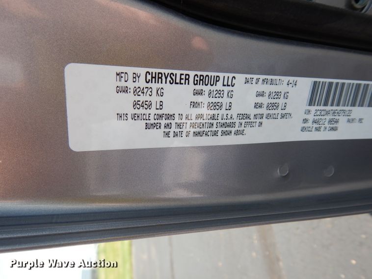 image for item DJ4389 2014 Dodge Charger Police